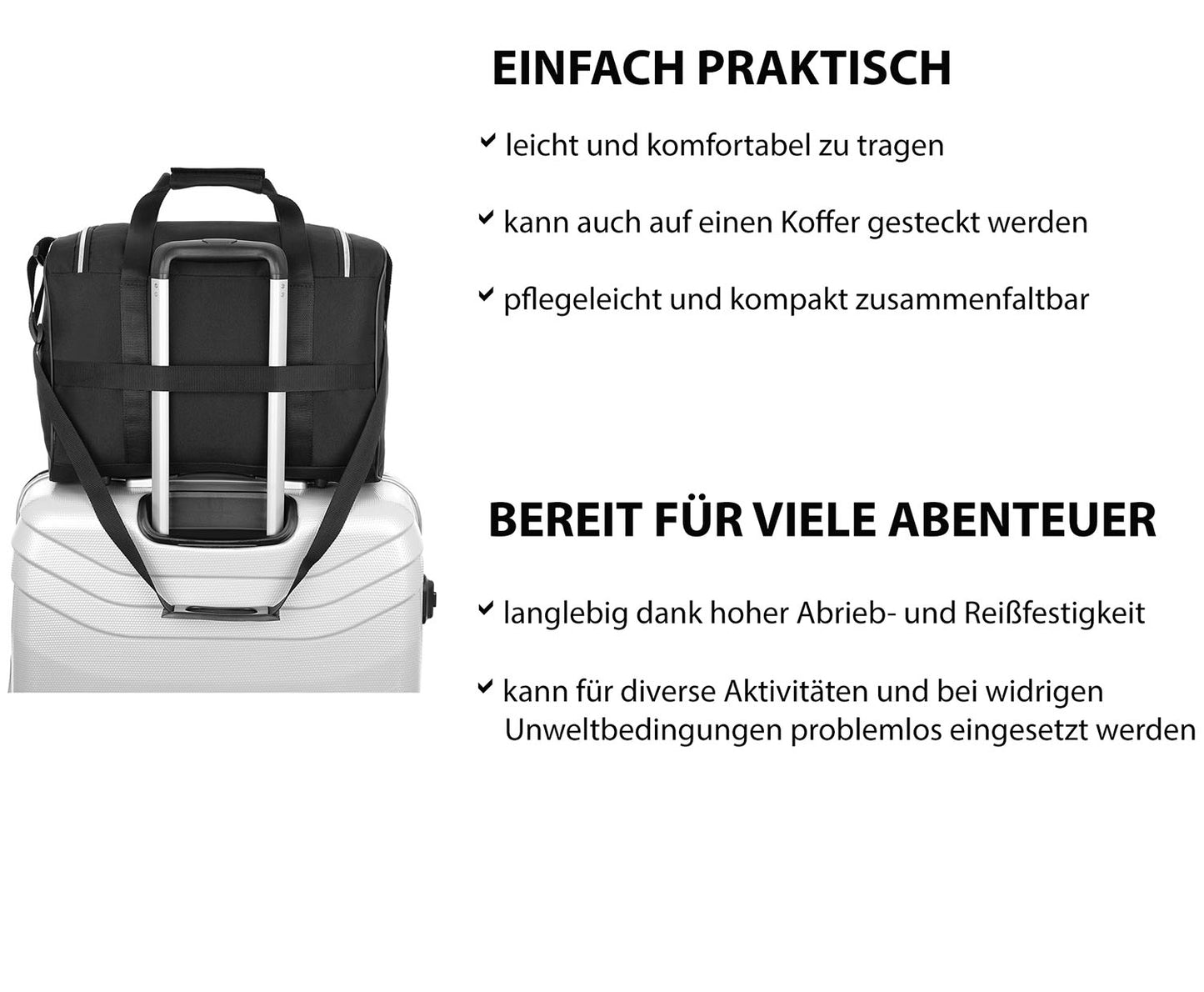 Handgepäck Reisetasche 40x20x25 cm – RT2