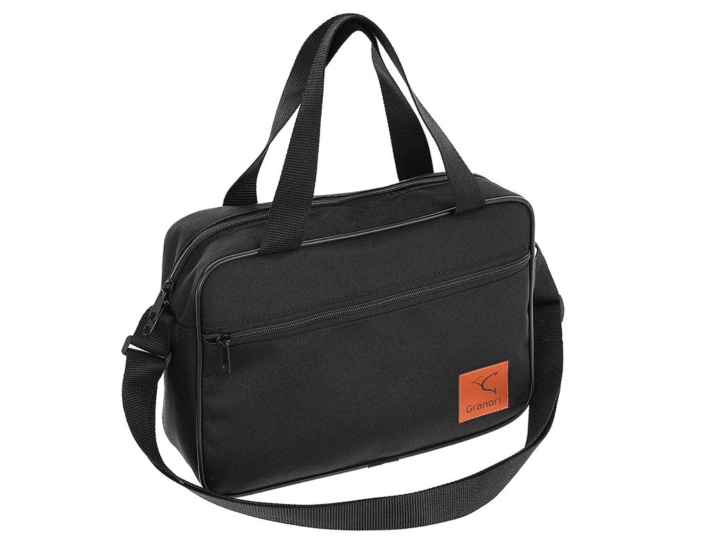 DIN A4 Konzert Tasche / Umhängetasche im Querformat in schwarz für Damen und Herren