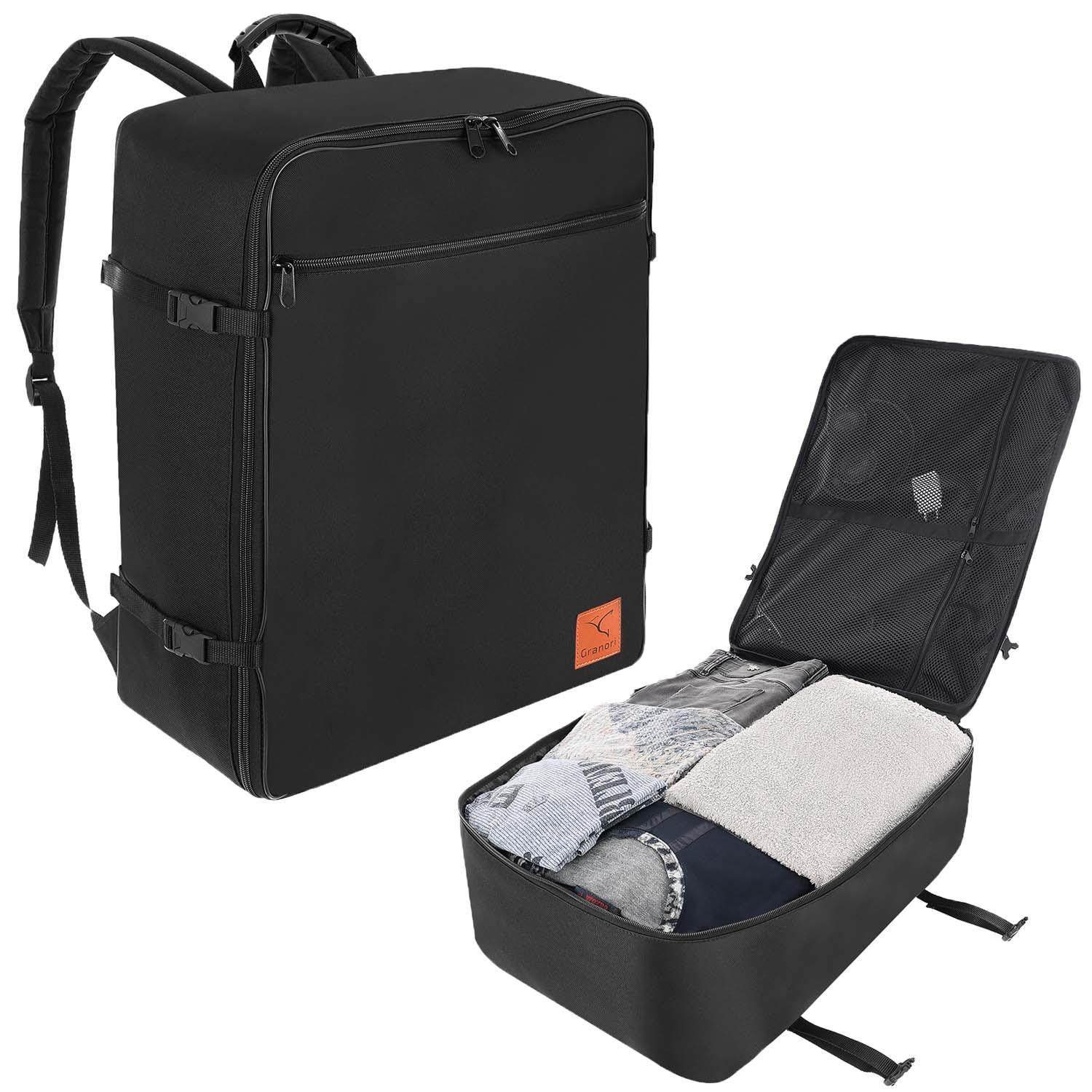 reiserucksack 55 liter XL Handgepäck Kofferrucksack Dreampack Jumbo 55x40x20 / 55x40x23 cm – Granori Official