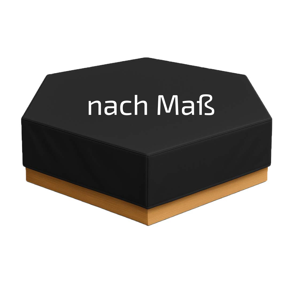 Sechseckige Abdeckhaube / Abdeckplane als Abdeckung für Sandkasten, Pool etc.
