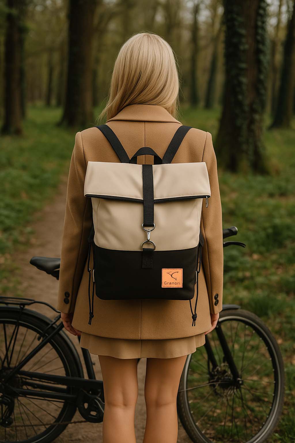 fahrradrucksack mit halterung für gepäckträger Fahrrad Gepäckträger Rucksack 2-in-1 mit Schnellbefestigungssystem – Granori Official