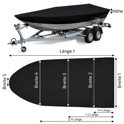 Winterfeste Boot Abdeckplane nach Maß mit Ösen für perfekten Schutz (Persenning auf Maß)