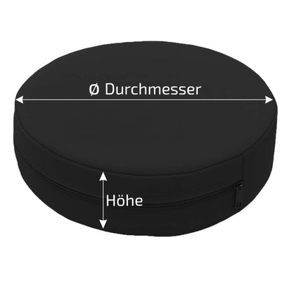 Maßgefertigte runde Polster Hülle als Cushion Cover