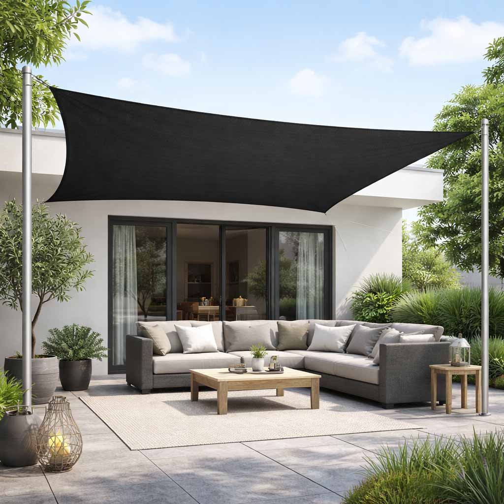 Trapez Sonnensegel Maßanfertigung