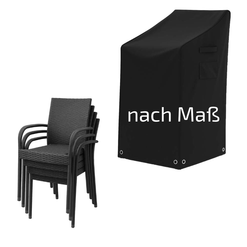 Massgefertigte Abdeckhaube für Gartenstühle und Stapelstühle
