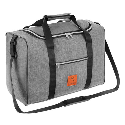Leichte Flugzeug Kabinengepäck Tasche 40x30x20 cm (30x40x20 cm) für Wizzair / Ryanair Flug in grau.
