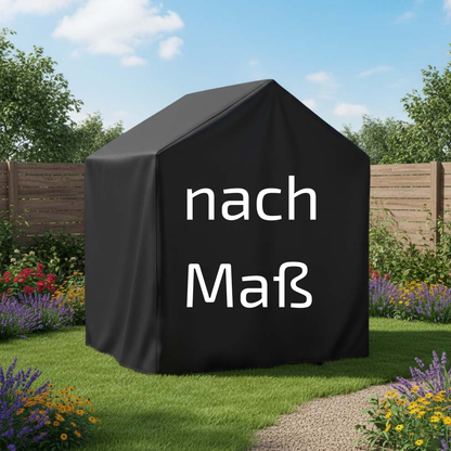Maßgefertigte Abdeckung nach Maß für ein Gartenhaus als wetterfeste Schutzhülle