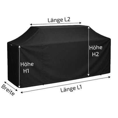 Abdeckplane als Abdeckung für Außenküche / Gartenküche nach Maß angefertigt – wasserdicht und UV-beständig