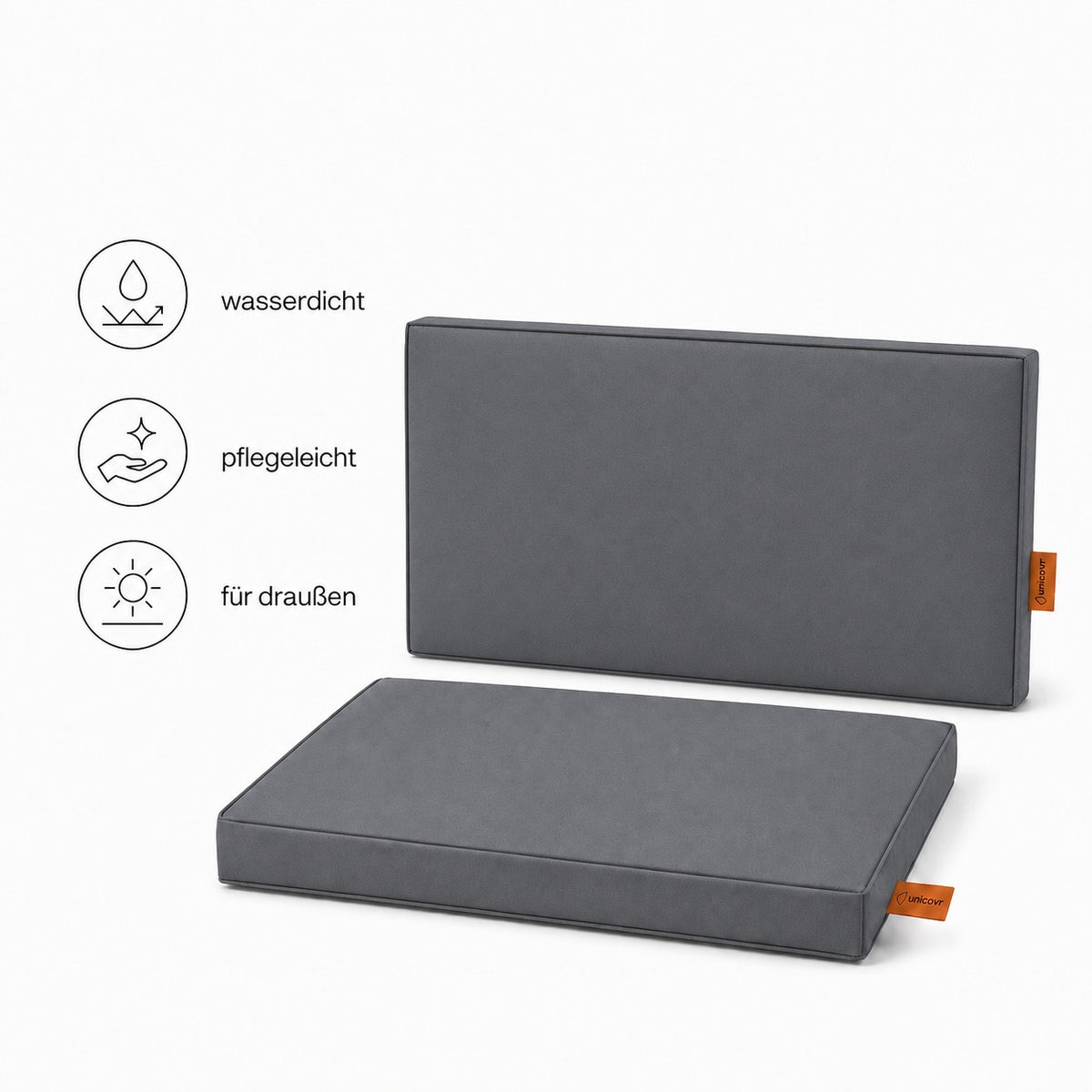 Individuelle Outdoor Polsterauflage nach Maß für Möbel und Sitzbänke