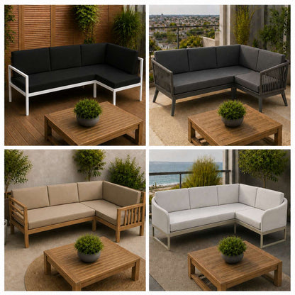 Outdoor-Sofapolster nach Maß für verschiedene Ecksofas und Loungemöbel