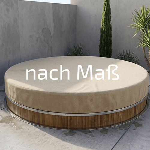 Runde Poolabdeckung nach Maß gefertigt
