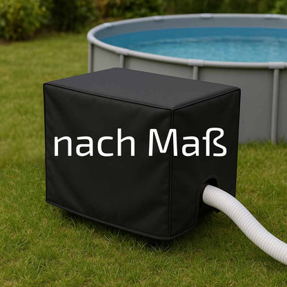 Maßgefertigte Poolpumpen Abdeckung zum Schutz der Pumpe und des Filters im Garten / Außenbereich