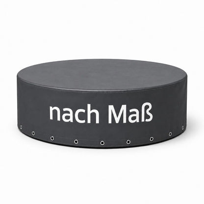 Runde PVC-Abdeckhaube nach Maß in Zylinderform mit Ösen