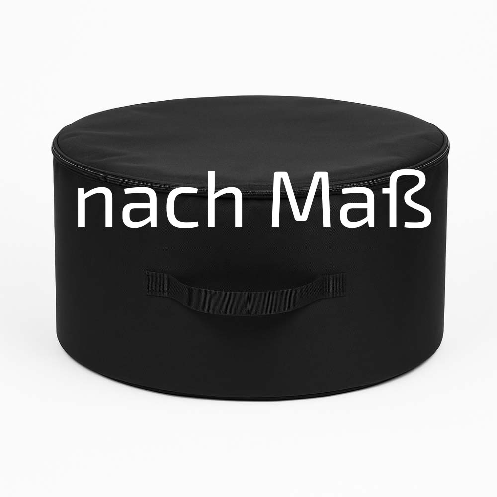 Laufradtasche nach Maß für runde und zylindrische Bauteile – jede Größe möglich