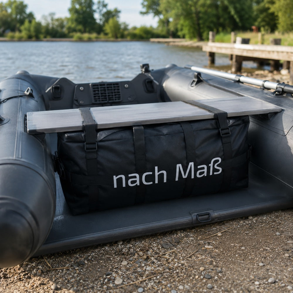 Sitzbank-Tasche für Schlauchboot nach Maß aus UNICOVR Plane – wasserdichte Tasche unter die Ruderbank