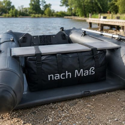 Sitzbank-Tasche für Schlauchboot nach Maß aus UNICOVR Plane – wasserdichte Tasche unter die Ruderbank
