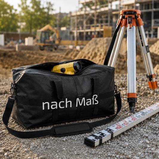Vermessungsgeräte-Tasche nach Maß aus UNICOVR Plane – wasserdichte Tasche für Nivelliergerät, Messlatte und Stativ
