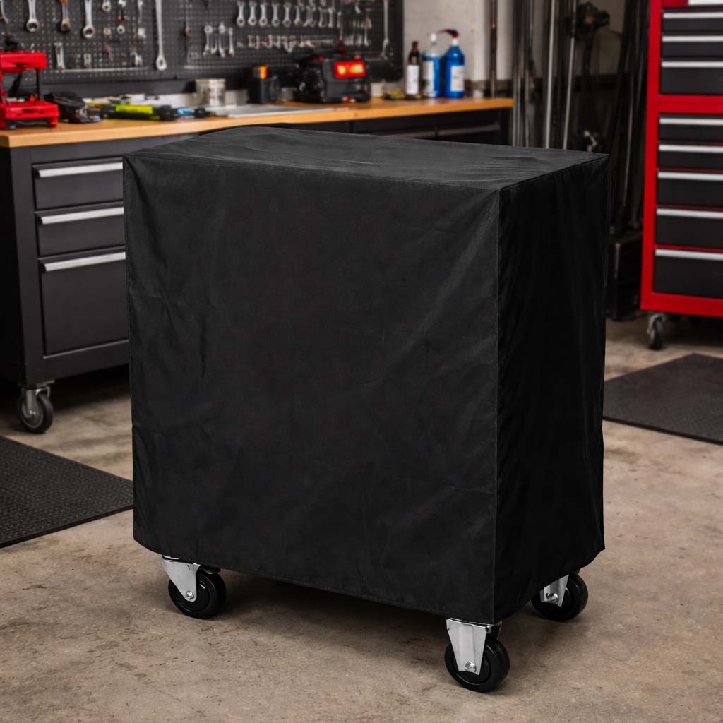Passgenaue Werkstattwagen Abdeckung als Maßanfertigung – Schutzhülle ohne Flattern